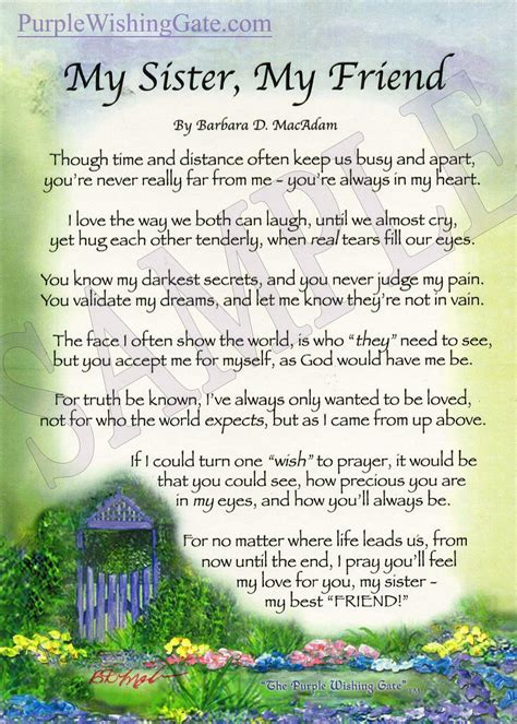 My Sister, My Friend | Quotes | Pinterest | Poem, Thoughts and Sister poem