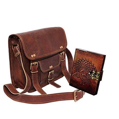 pranjals house Leather Backpack Bag for Men Combo with Leather Journal ...