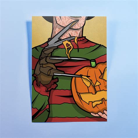ArtStation - Freddy Krueger Pop Art Print | Nightmare on Elm Street