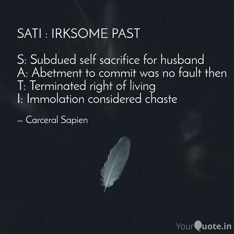 SATI : IRKSOME PAST S: S... | Quotes & Writings by Indhumathi Manavalan ...