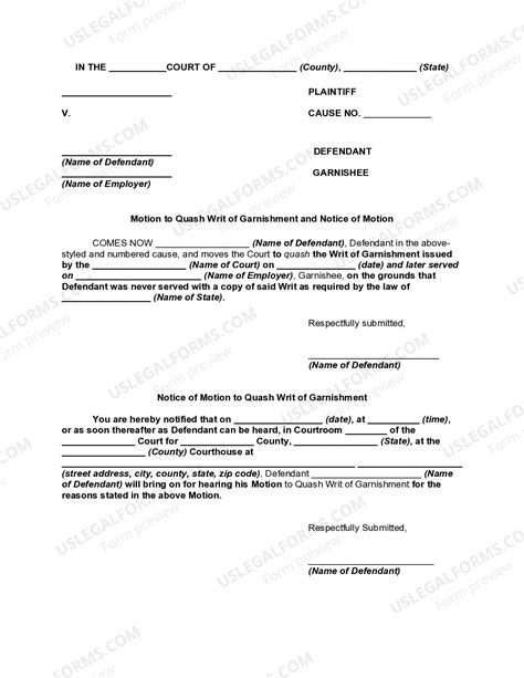 Mississippi Motion of Defendant to Discharge or Quash Writ of ...