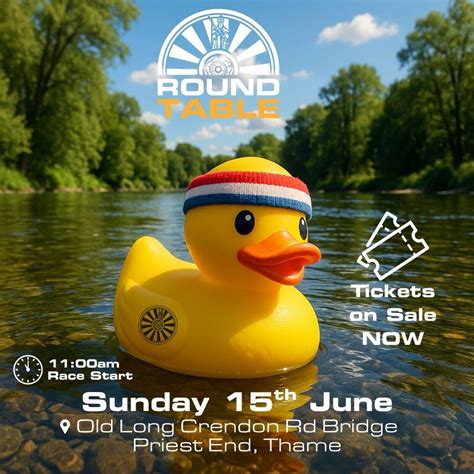 🐤 Thame Round Table Duck Race 2025 🐤, Thame, Oxfordshire, Chalgrove, 15 ...