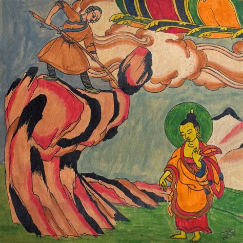 Thangka Painting Of Yamantaka, Destroyer of the God of Death