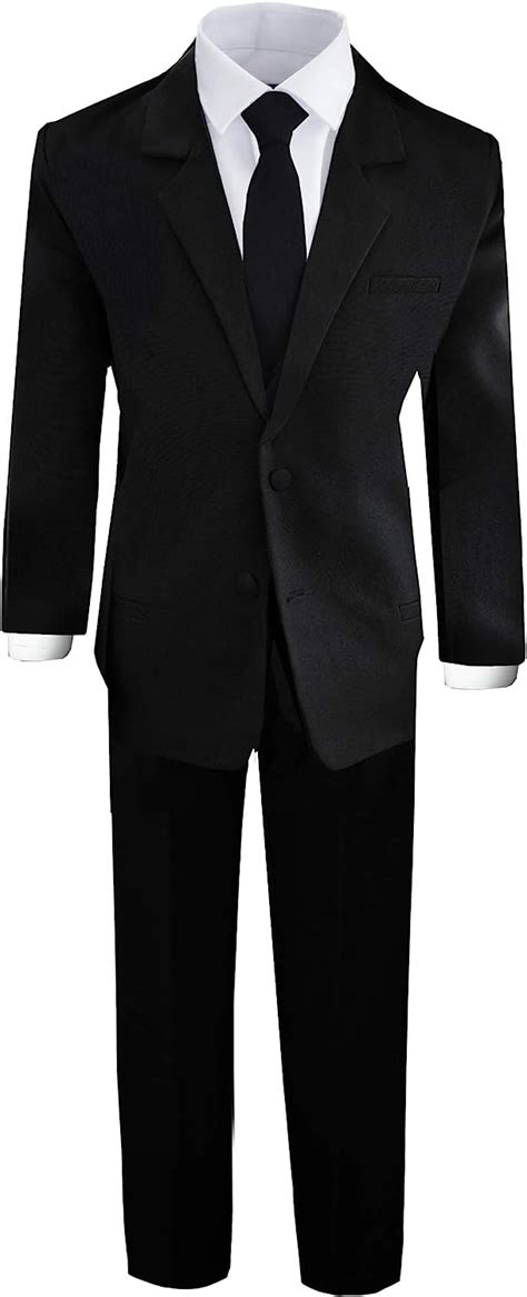 Black n Bianco Boys' Formal Black Suit with | Ubuy India