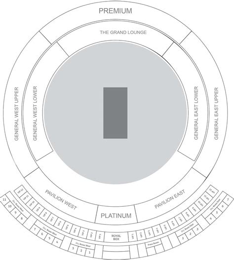Dubai Cricket Stadium Seat Map with Seat Numbers and Rows, Parking Map