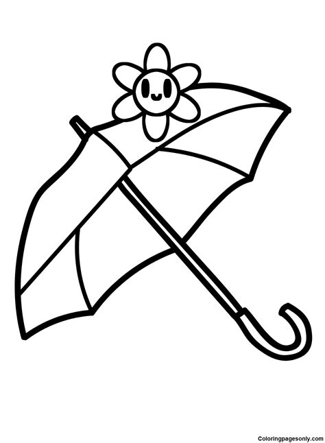 60 Umbrella Coloring Pages - ColoringPagesOnly.com