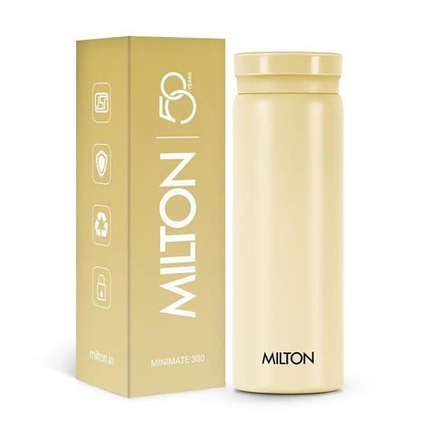 Milton Minimate 300 Thermosteel Water Bottle, 280ml | 24 Hr Hot and ...