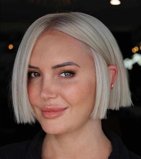 25 striking jaw length blunt bob cuts to complement all face shapes ...