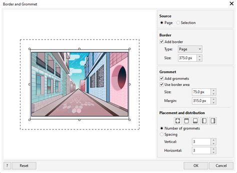Making Border Corel 的图像结果