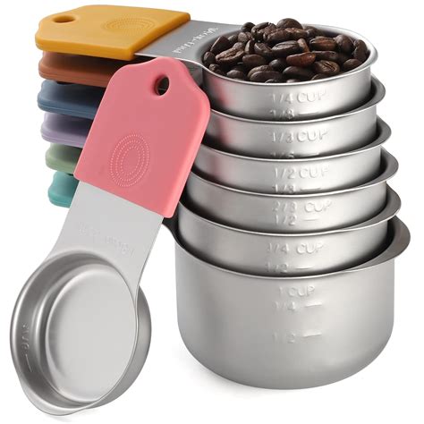 Buy Magnetic Measuring Cups Set Stainless Steel Stackable Measuring Cup ...