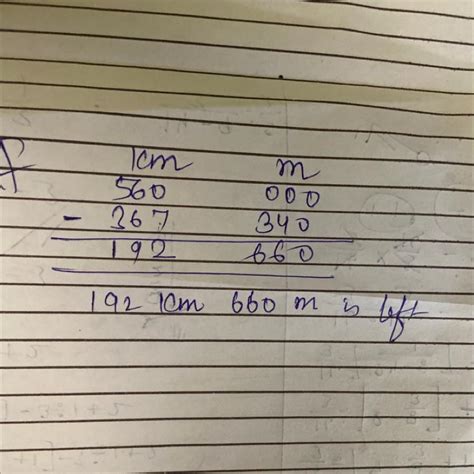 The distance between two cities is 560 Km . Arun travels 367 Km 340 m ...