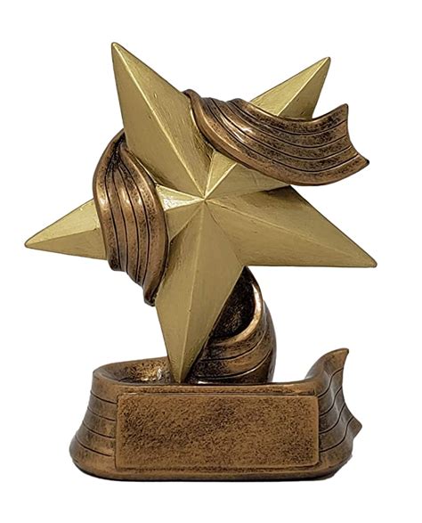 Decade Awards Star Trophy - Gold Star Award - Employee Superstar ...