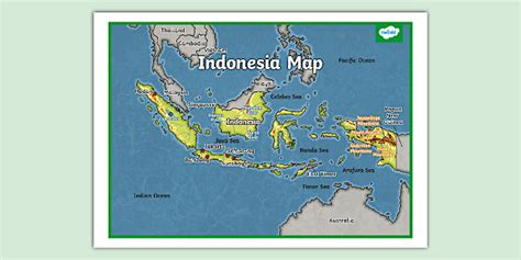 KS2 Indonesia Display Map - Geography (teacher made)