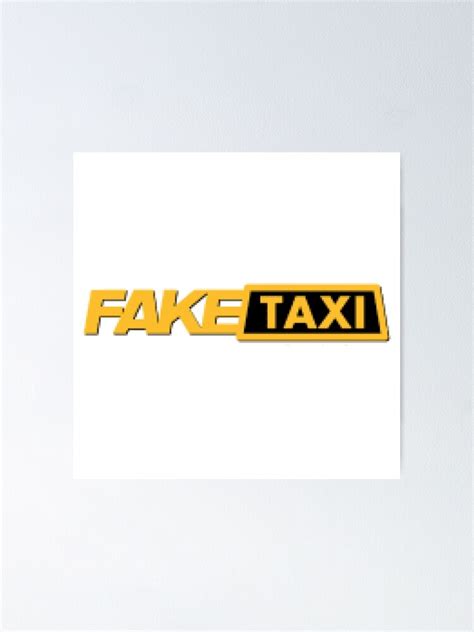 "fake taxi sticker for car meaning" Poster for Sale by Khaireddinoffi ...