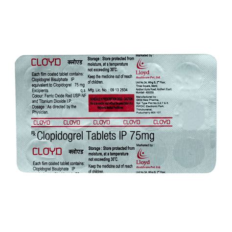 Cloyd 75 Tablet | Uses, Side Effects, Price | Apollo Pharmacy