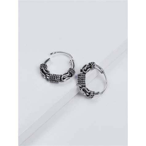 Buy Giva Avni By Oxidised Silver Banjaran Baali Hoops Earring For Women ...