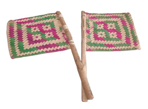 Handwoven Wicker Palm Leaf Fan