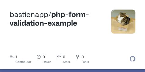 PHP Form Validation Example 的图像结果