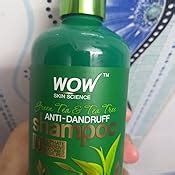 Buy WOW Skin Science Green Tea & Tea Tree Anti-Dandruff Shampoo - NO ...
