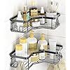 ASHLAS Shower Caddy, 2-Pack Shower Organizer with Soap Holder, Corner ...