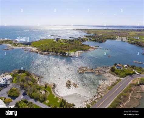 Aerial view of Mansions at Ocean Drive Historic District near Goose ...