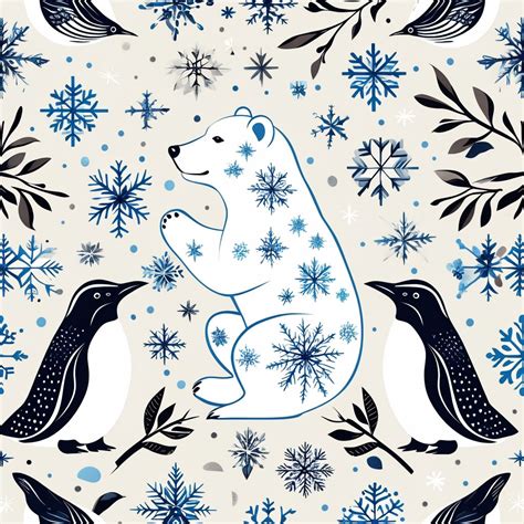 Whimsical Watercolor Snowman Seamless Pattern Design - Playground