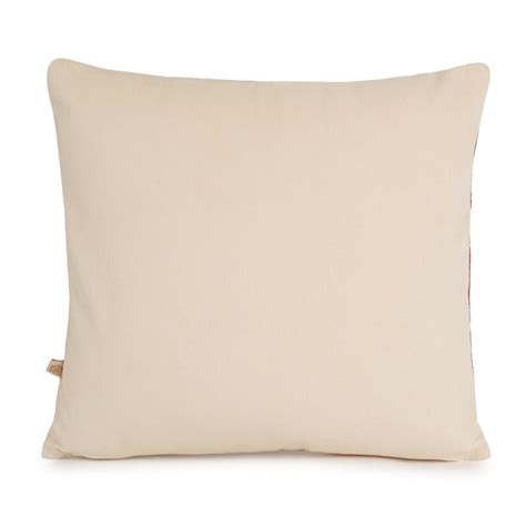 Cinnamon Cream Velvet Embroidered Cushion Cover (16 inch x 16 inch ...