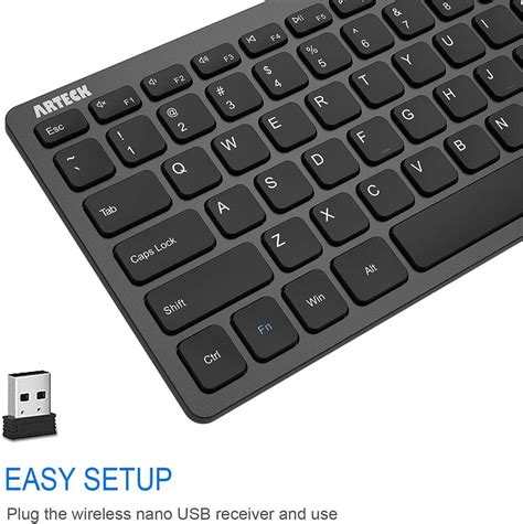 Arteck 2.4G Wireless Ultra Slim Keyboard with Media India | Ubuy