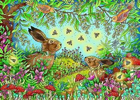 Image result for Bunny Art Prints Set