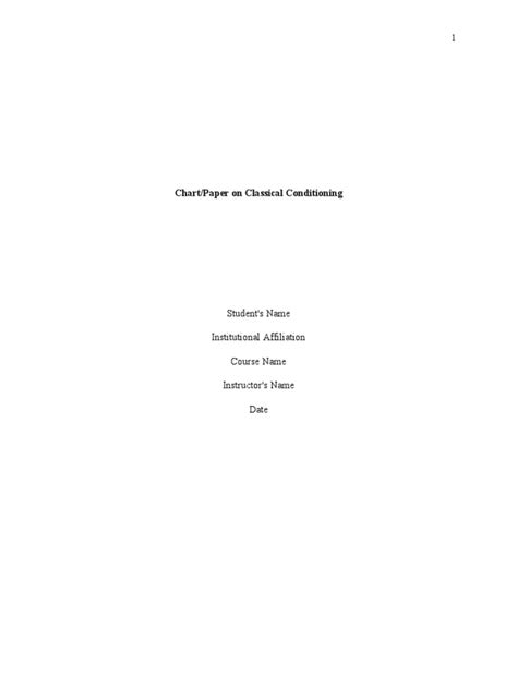 Image result for Classical Condiioning Chart