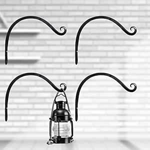 GHAR DWAR Metal Wall Hook (Pack of 4) Hanging Plant Bracket Decorative ...