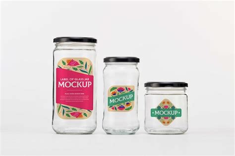 Glass jar label | Premium PSD