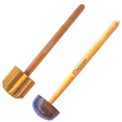 Buy Skylotus Traditional Combo Wooden Hand Masher/Dal/Lassi Ghotni Pack ...