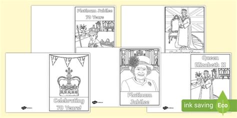 Platinum Jubilee Colouring Cards (teacher made) - Twinkl