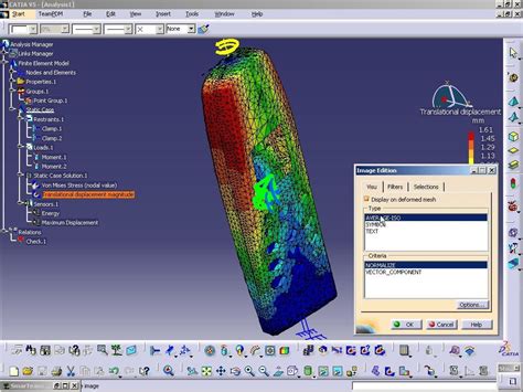 Image result for Catia V5 Generative Structural Analysis