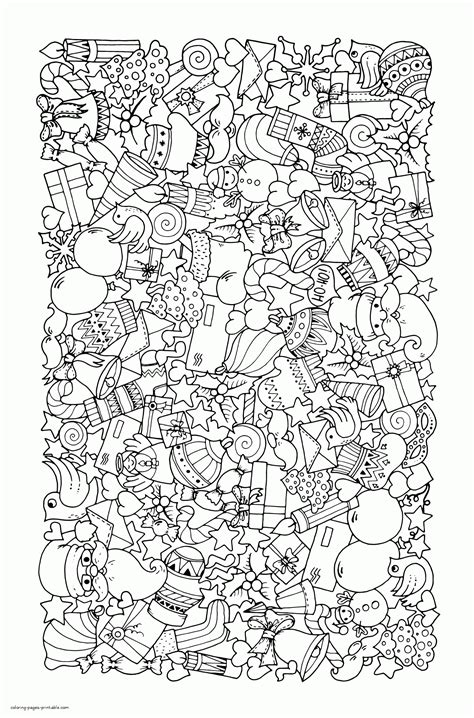 Coloring Pages For Adults Printable Christmas