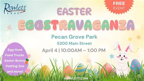 Easter Eggstravaganza, Pecan Grove Park, Rowlett, Texas, 4 April 2026 ...