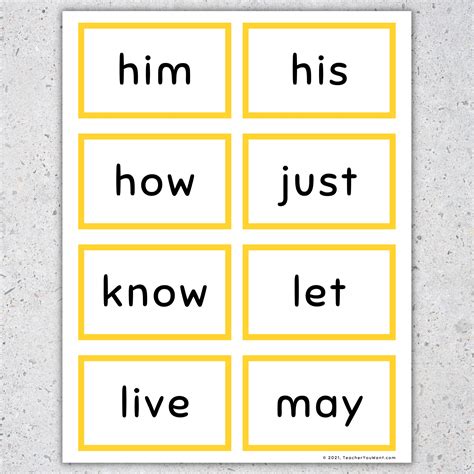 Sight Words Flashcards: 1st Grade Sight Words | Made By Teachers