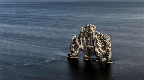 Download wallpaper 1920x1080 rock, arch, sea, landscape, nature, clouds ...