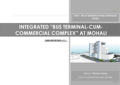 "Thesis Report: Integrated Bus Terminal-Cum-Commercial Complex (GBTU ...