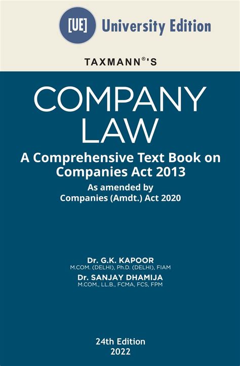 Buy Taxmann's Company Law | University Edition – The Most Amended ...