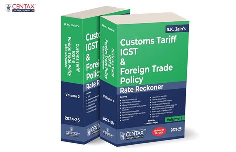 Buy R.K. Jain's Customs Tariff, IGST & Foreign Trade Policy Rate ...