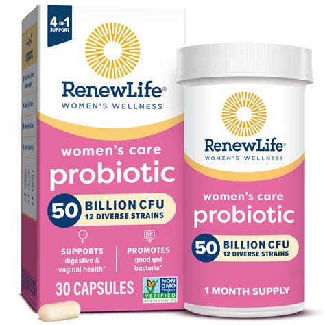 Renew Life Womens Probiotic Capsules 50 Billion Cfu Guaranteed Supports ...