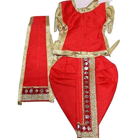 NS GANPATI Dress Set Size 7 INCHES | POSHAK | GOD Dress | Dhoti Set ...