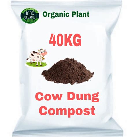 Organic Plant Cow Dung Compost for Plants (40) : Amazon.in: Garden ...