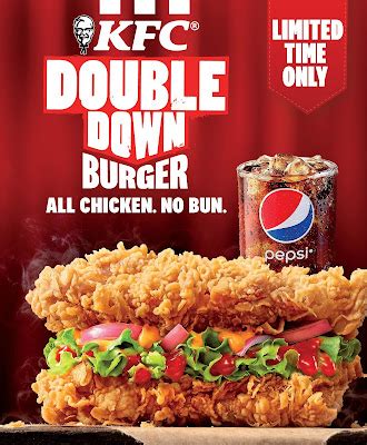 KFC’s all chicken, no bun Double Down Burger is here for limited time only!