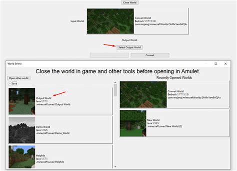 MCEdit Convert Java to Bedrock 的图像结果
