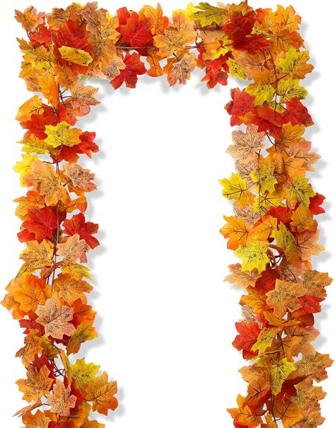 Amazon.com: AWARDSEN 13FT Fall Leaf Garlands 2 PCS Fall Garland for ...