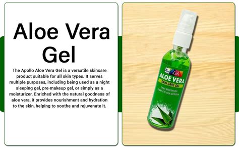 Aloe Vera Gel 100 gm (5) for all skin types Apollo Aloe Vera Skin Care ...