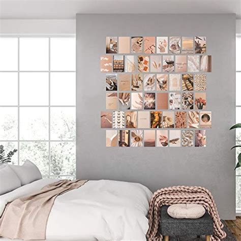 CY2SIDE 50PCS Beige Aesthetic Picture for Wall Collage, 4×6’’ Boho ...